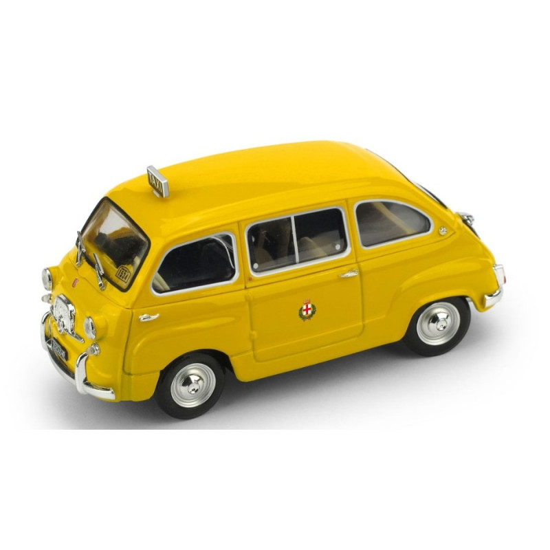 1:43 Brumm Fiat 600 D Multipla  Taxi DI Milano 1970