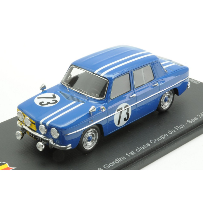 1:43 Spark Renault 8 Gordini N73 1st Class 24H SPA 1966 M.bianchi j.vinatier