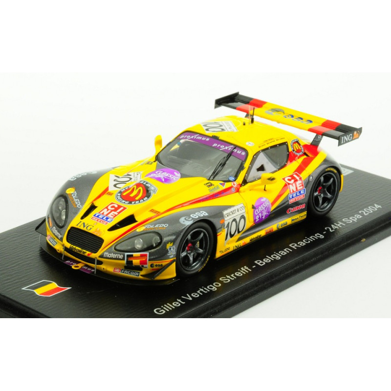 1:43 Spark Gillet Vertigo N100 24H SPA 2004 Kuppens ugeux leinders