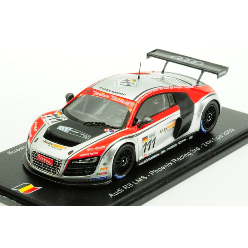 1:43 Spark Audi R8 LMS N111 3rd 24H SPA 2009 Moser fassler margaritis basseng