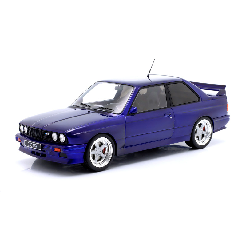 1:18 Ixo Model BMW E30 M3 1989 Scuro Metallizzato Viola