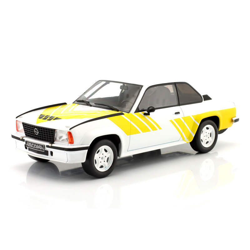 1:18 Ixo Model Opel Ascona B 400 1982 Bianco/giallo