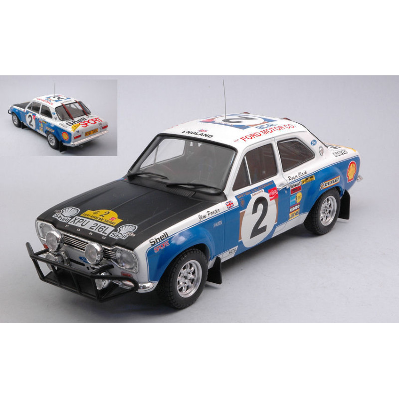 1:18 Ixo Model Ford Escort MKI RS 1600 N2 Safari Rally 1973 Clark/porter