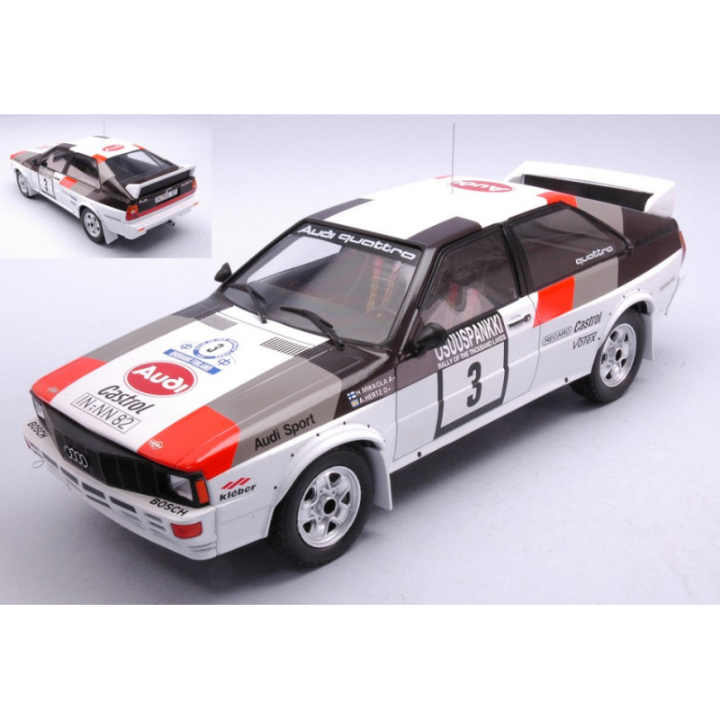 1:18 Ixo Model Audi Quattro N3 1000 Lakes Rally 1982 MIKKOLA/HERTZ