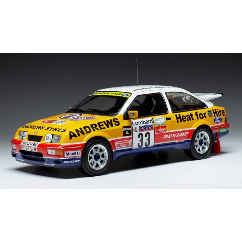 1:18 Ixo Model Ford Sierra RS Cosworth N33 Rally RAC Lombard 1989 Brookes/wilson