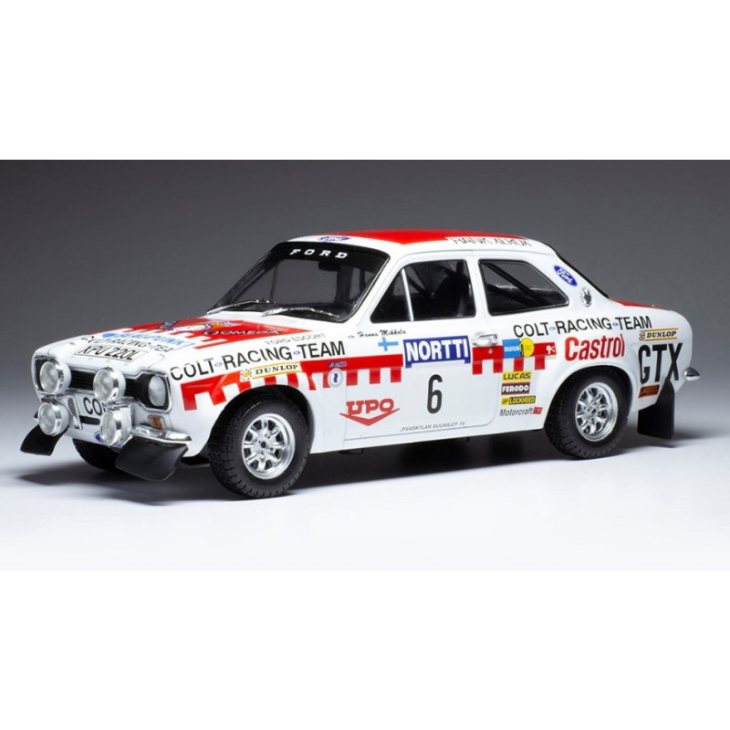 1:18 Ixo Model Ford Escort MK I RS 1600 N6 1000 Lakes Rally 1973 Mikkola/davenp.