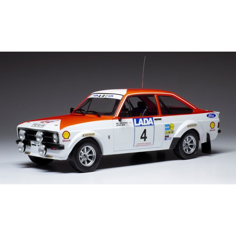 1:18 Ixo Model Ford Escort MK II RS 1800 N4 1000 Lakes Rally 1977 Vatanen/aho