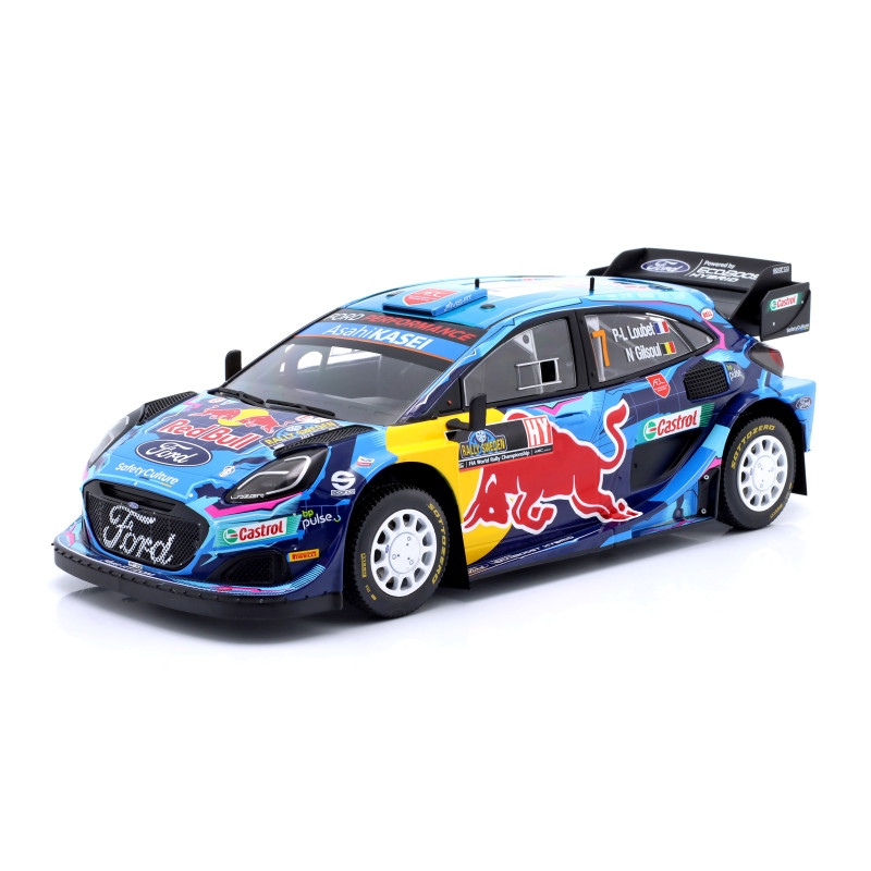 1:18 Ixo Model Ford Puma WRC N7 Rally Sweden 2023 Loubet/gilsoul