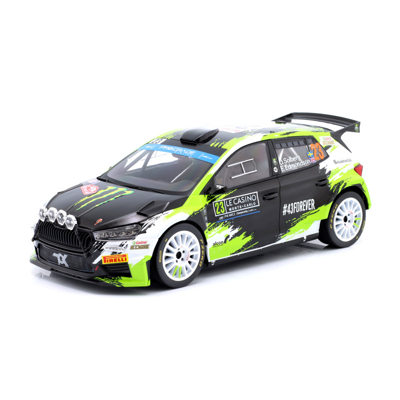 1:18 Ixo Model Skoda Fabia RALLY2 N23 Rally Monte Carlo 2023 Solberg edmondson