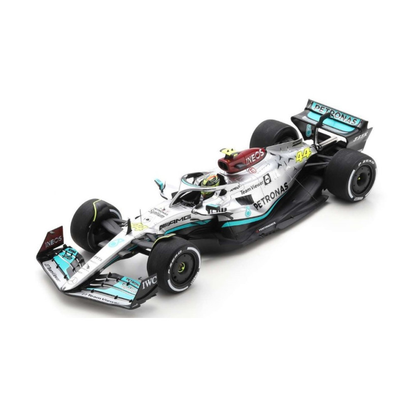 1:18 Spark Mercedes F1 W13 Lewis Hamilton 2022 N44 2nd French GP