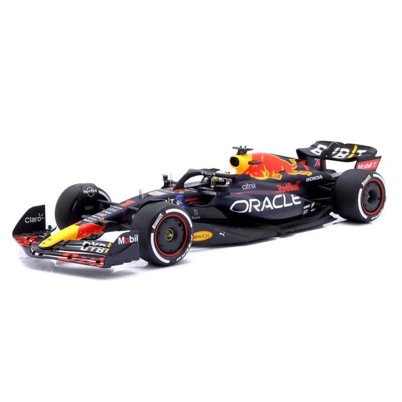 1:18 Spark RED Bull MAX Verstappen 2022 N1 Winner ABU Dhabi With Tyre Marks