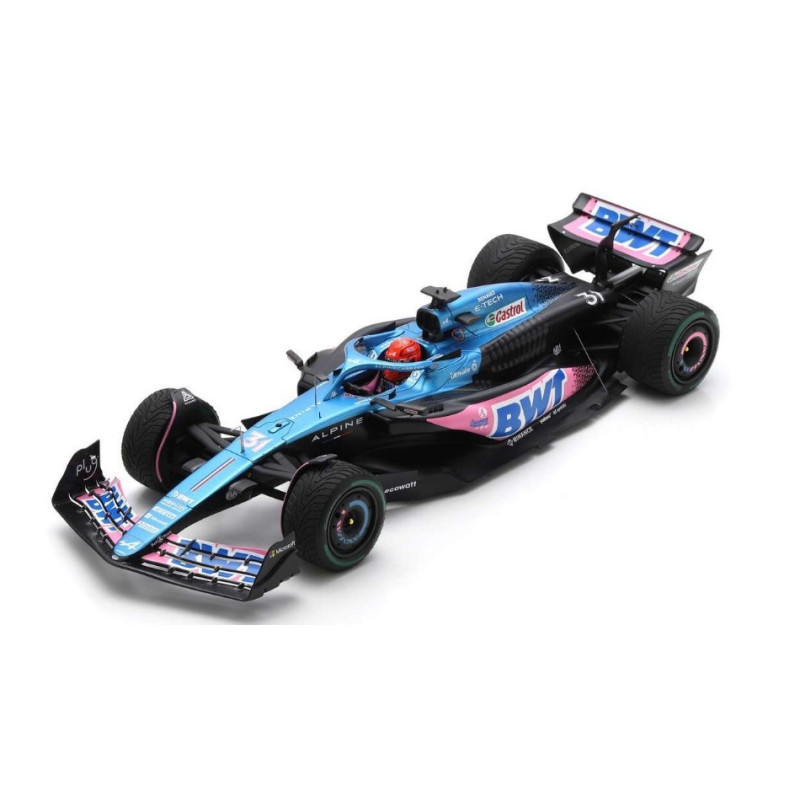 1:18 Spark Alpine A523 N31 BWT 3rd Monaco GP 2023 Esteban Ocon