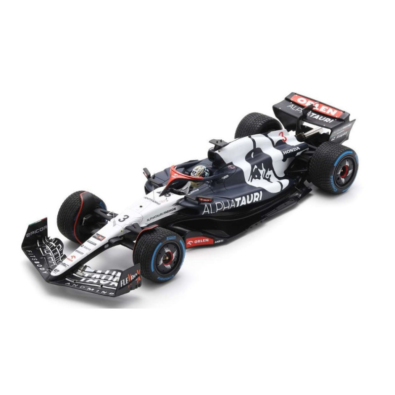 1:18 Spark Alpha Tauri N3 10th Belgian GP 2023 Sprint Race W/wet Tyres D.ricciardo