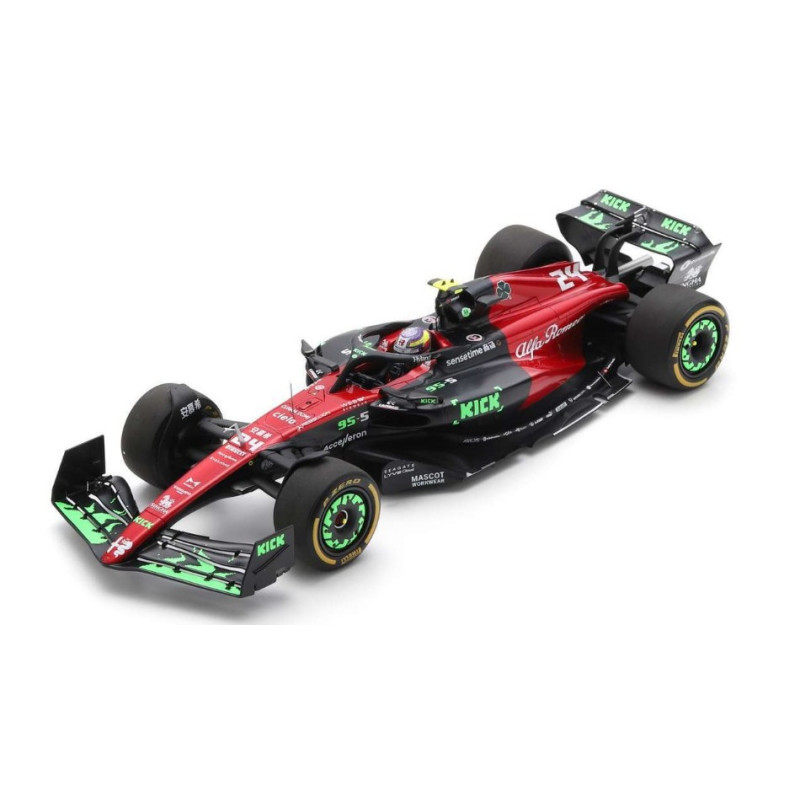 1:18 Spark Alfa Romeo F1 N24 Belgian GP 2023 Zhou Guanyu