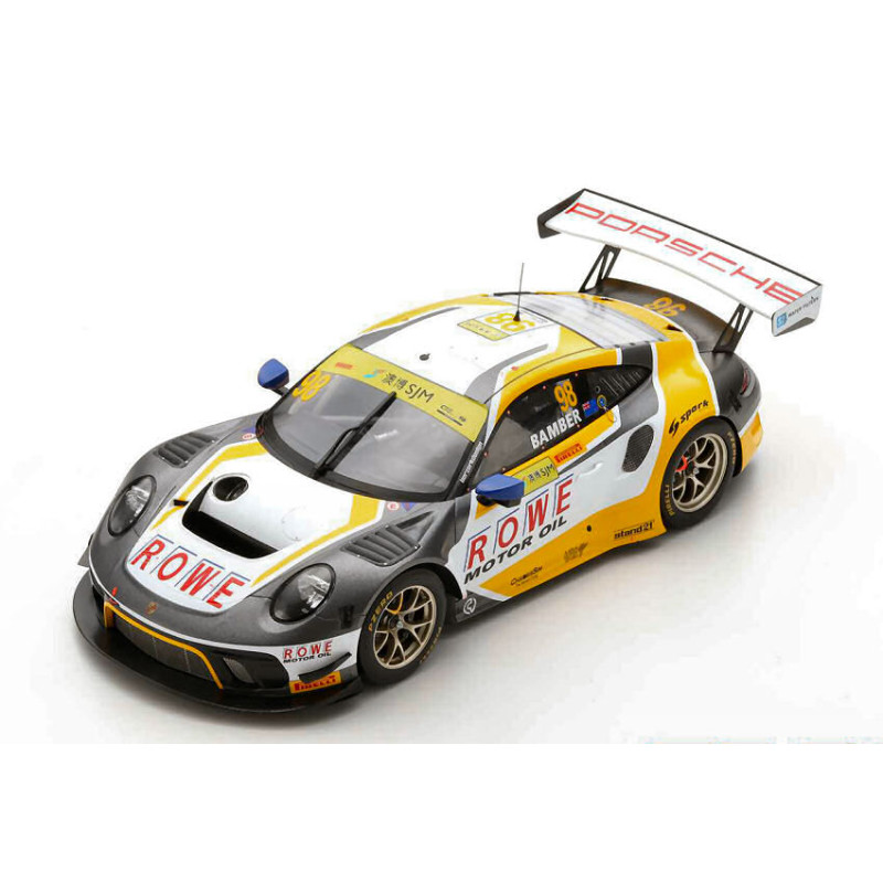 1:18 Spark Porsche 911 GT3 N98 3rd FIA GT World CUP Macau 2019 E.bamber