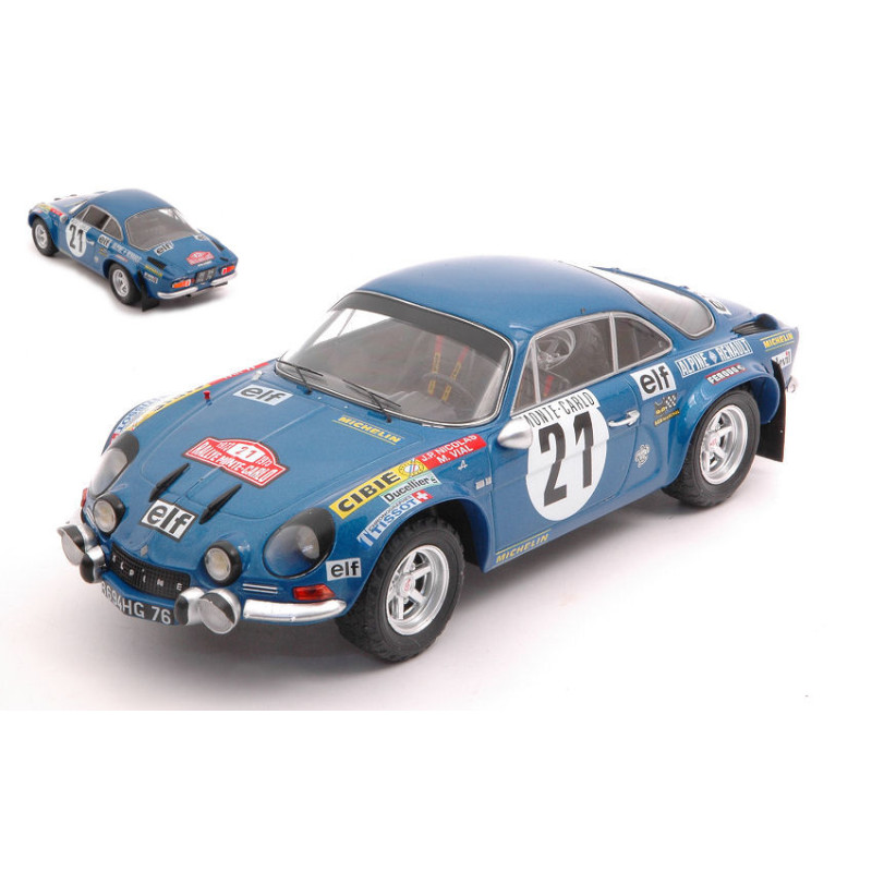 1:24 Ixo Model Alpine Renault A110 N21 Rally Monte Carlo 1973 Nicolas vial