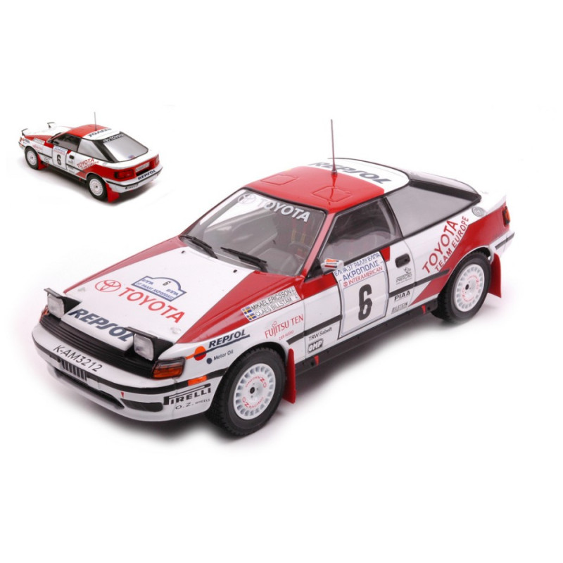 1:24 Ixo Model Toyota Celica Gt four N6 Rally Acropolis 1990 Ericsson/billstam