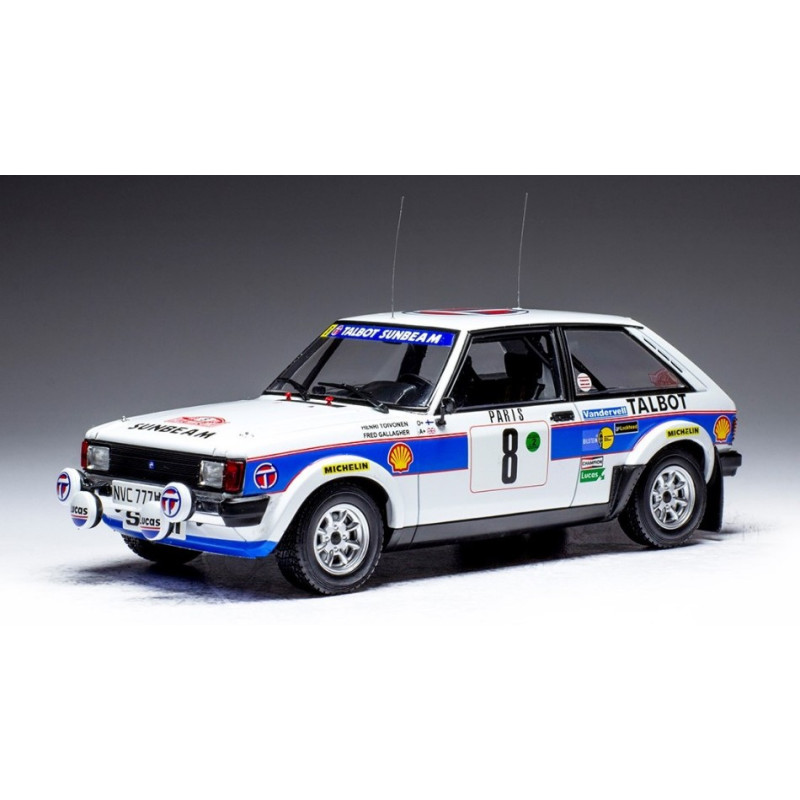 1:24 Ixo Model Talbot Sunbeam Lotus N8 Rally Monte Carlo 1981 Toivonen/gallagher