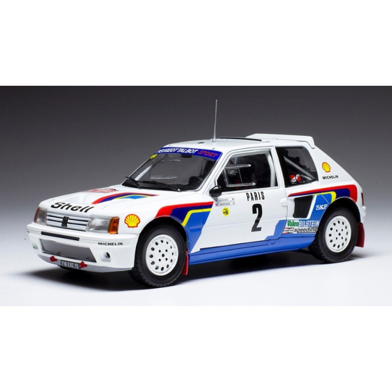 1:24 Ixo Model Peugeot 205 T16 N2 Rally Monte Carlo 1985 Vatanen/harryman