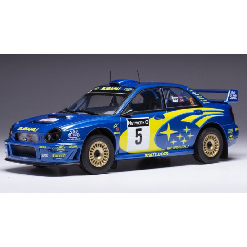 1:24 Ixo Model Subaru Impreza S7 WRC N5 Rally Great Britain 2001 Burns/reid