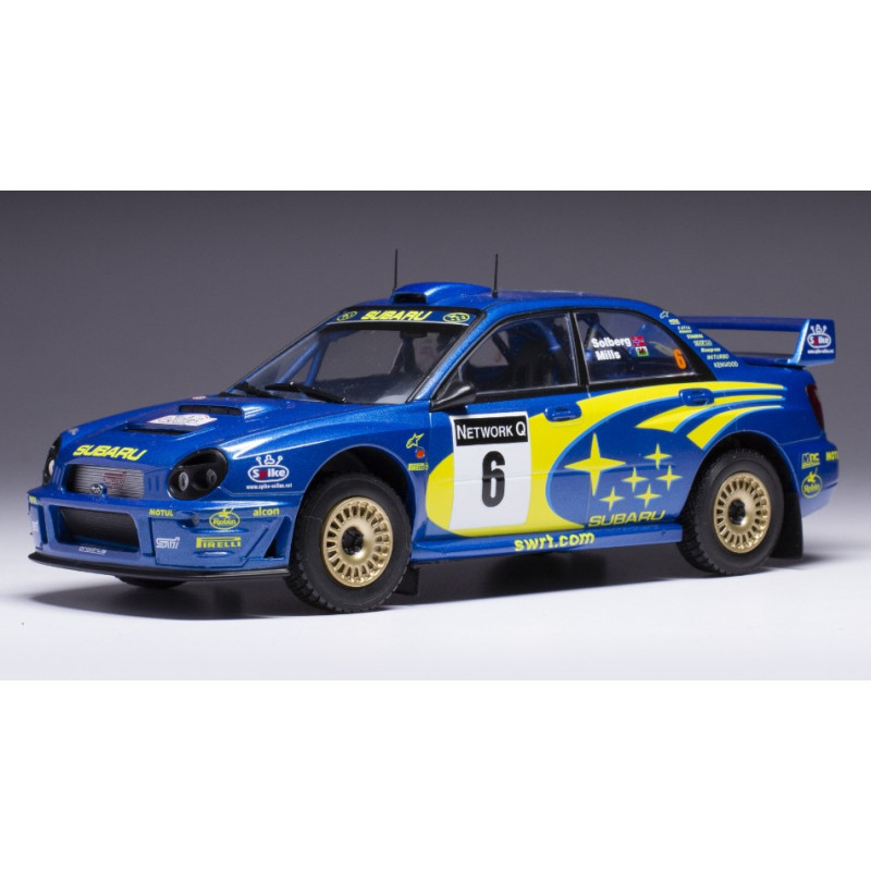 1:24 Ixo Model Subaru Impreza S7 WRC N6 Rally Great Britain 2001 Solberg/mills