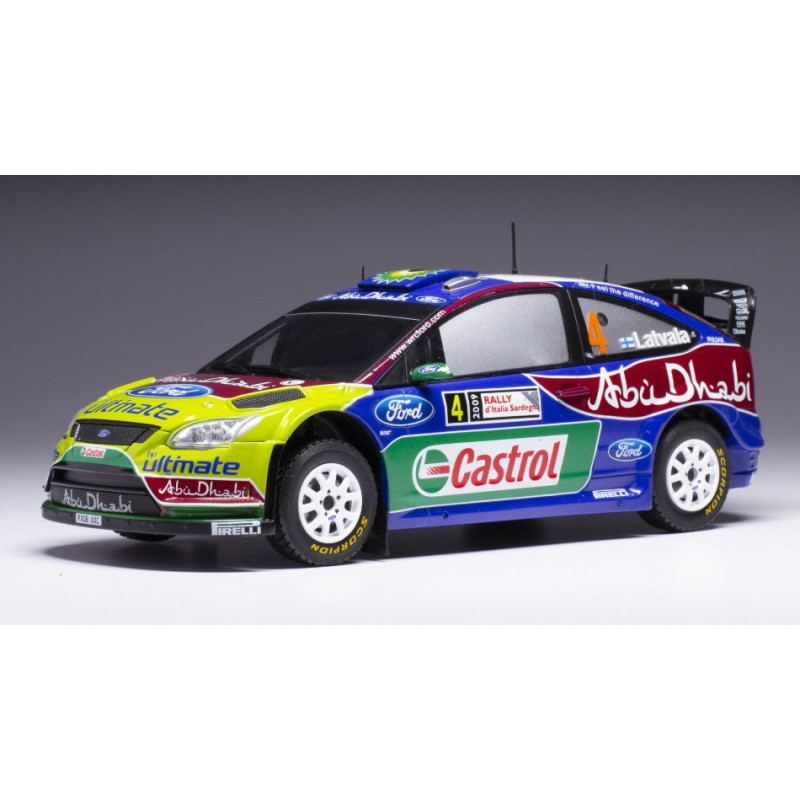 1:24 Ixo Model Ford Focus RS WRC N4 Rally Sardinien 2009 Latvala/antilla