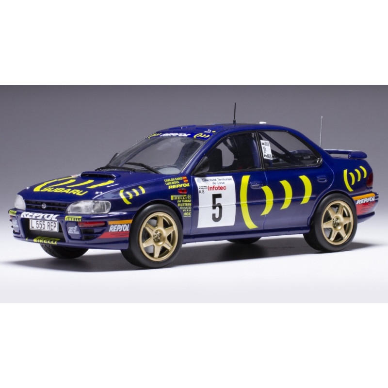 1:24 Ixo Model Subaru Impreza 555 WRC N5 Rally Tour DE Corse 1995 Sainz/moya