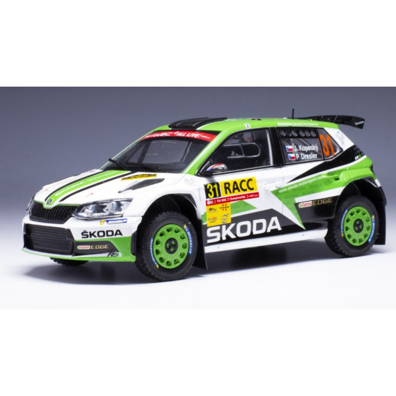 1:24 Ixo Model Skoda Fabia R5 N31 Rally Catalunya 2018 KOPECKY DRESLER