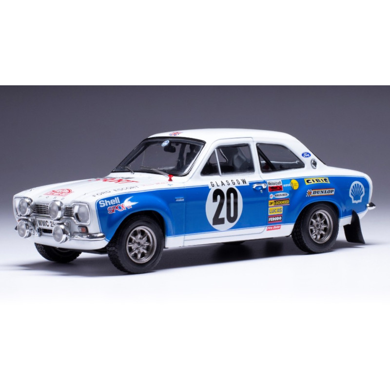 1:24 Ixo Model Ford Escort MK I RS 1600 N20 Rally Monte C.1973 Mikk. port