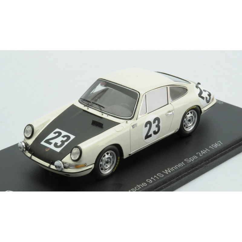 1:43 Spark Porsche 911 S N23 Winner 24H SPA 1967 J.p.gaban pedro