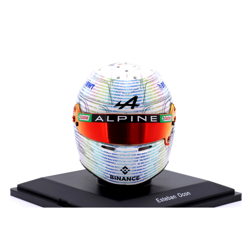 1:5 Spark Casco BWT Alpine Esteban Ocon British GP 2023