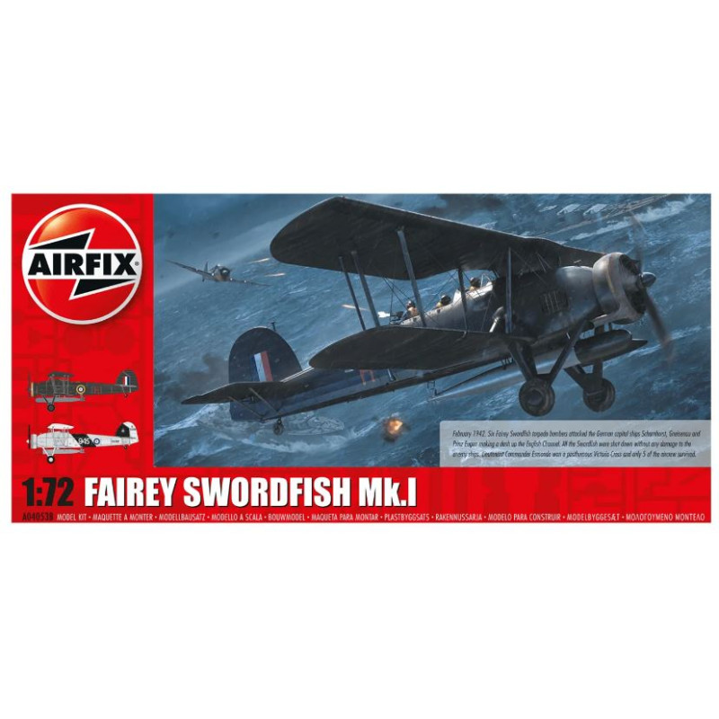 1:72 Airfix Fairey Swordfish MK 1 Channel Dash 80th KIT