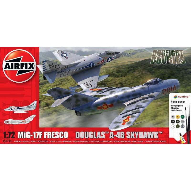 1:72 Airfix MIG 17F Fresco Douglas A 4B Skyhawk Dogfight Double KIT