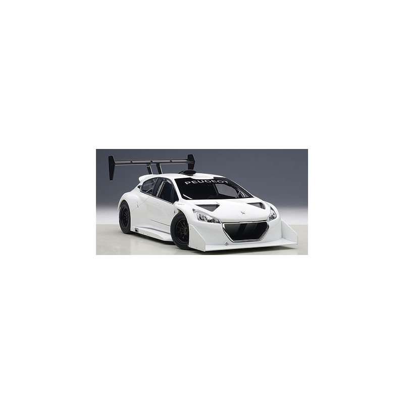 1:18 Autoart Peugeot 208 T16 Pikes Peak 2013 Bianco