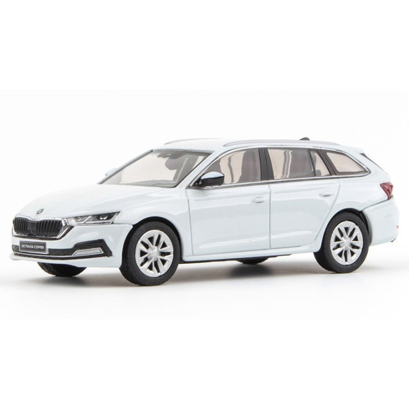 1:43 Abrex Skoda Octavia IV Combi 2020 Moon Bianco