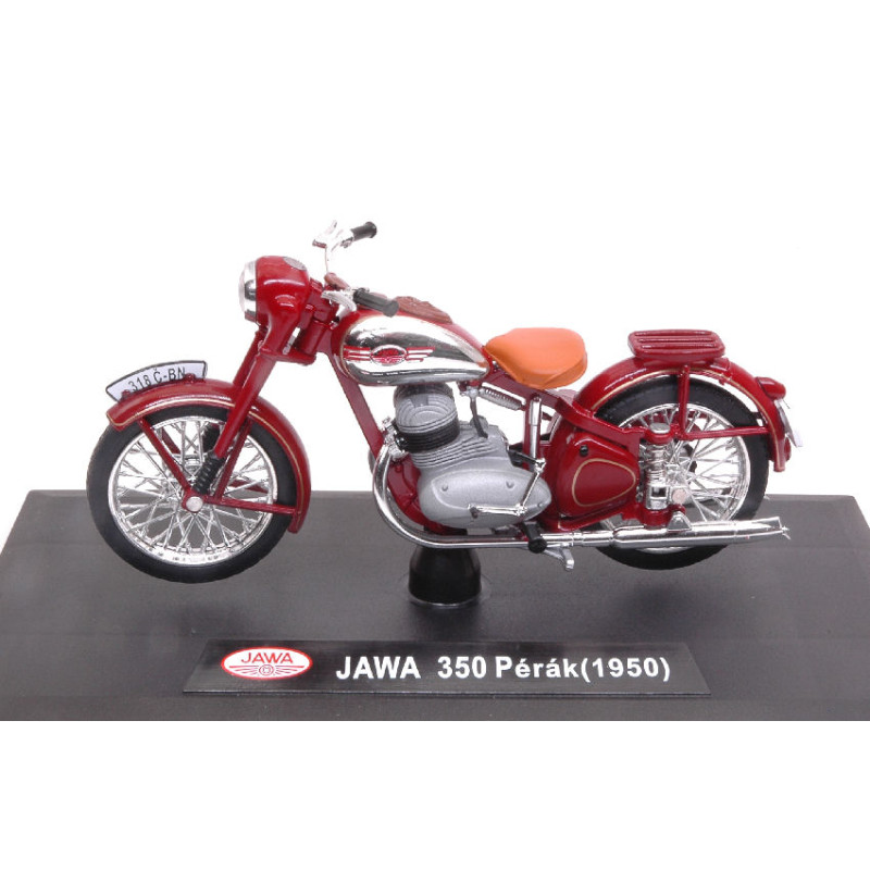 1:18 Abrex Moto Jawa 350 Perak 1950 Amarant