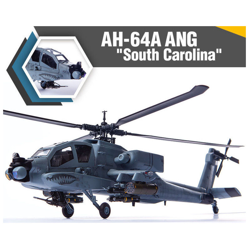 1:35 Academy Elicottero AH 64A ANG South Carolina KIT