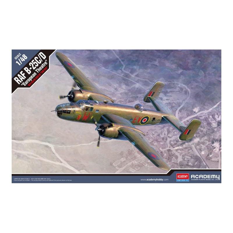 1:48 Academy RAF B 25C/D European Theatre KIT