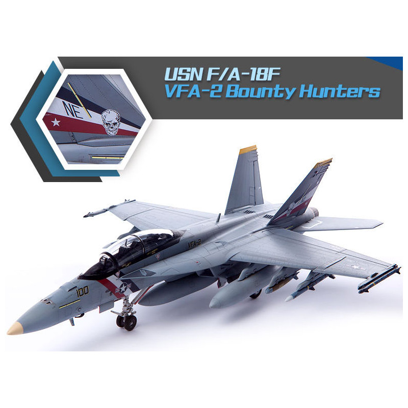 1:72 Academy USN F/A 18F VFA 2 Bounty Hunters KIT