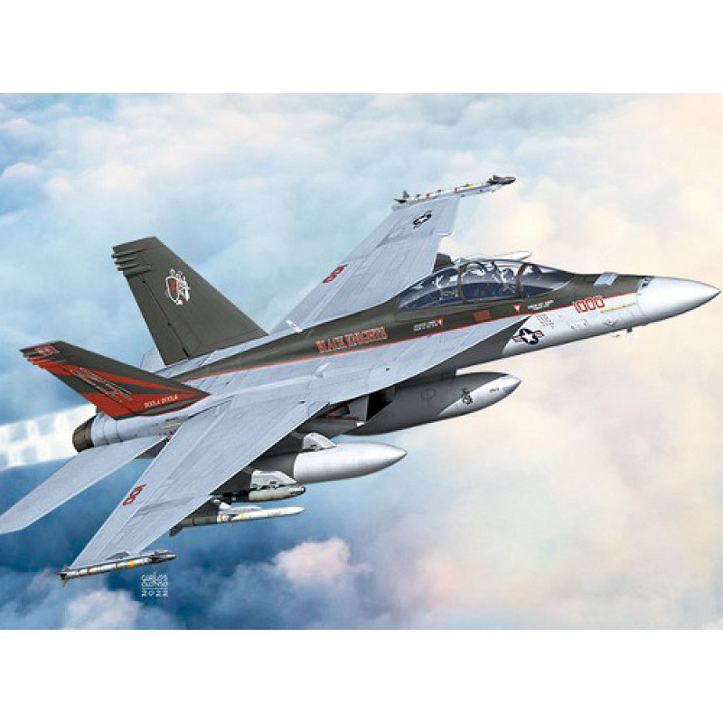 1:72 Academy USN F/A 18F VFA 154 Nero Knights KIT