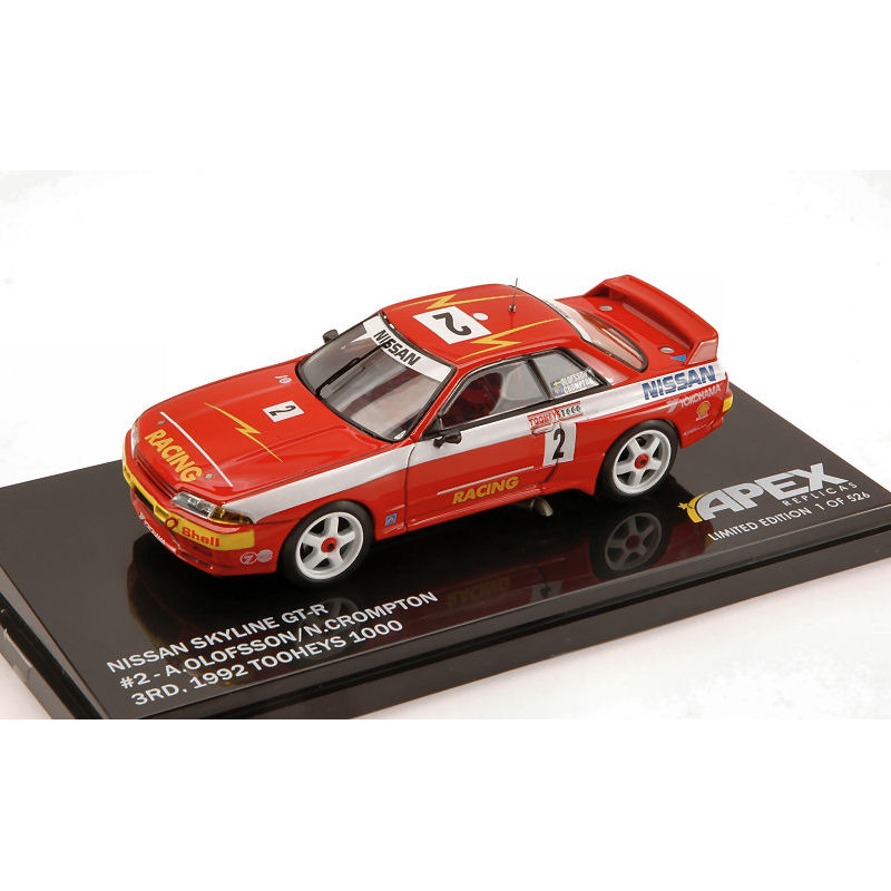 1:43 Apex Replicas Nissan Skyline Gt r N2 3rd Tooheys 1000 1992