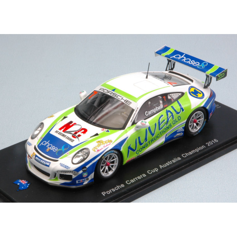 1:43 Spark Porsche Carrera CUP Australia Champion 2016 Opaco Campbell