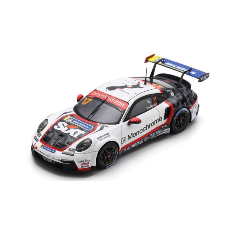 1:43 Spark Porsche 911 GT3 CUP N17 Carrera Australian Champion 2023 C.hedge