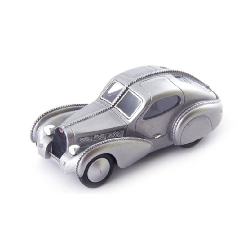 1:43 Autocult Bugatti Type 68 Coupe 1945 Metallizzato Argento