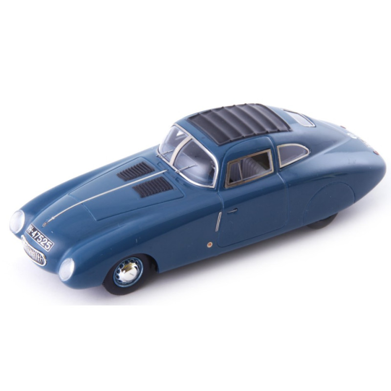 1:43 Autocult Opel Super 6 Streamliner 1937 Grigio/blu