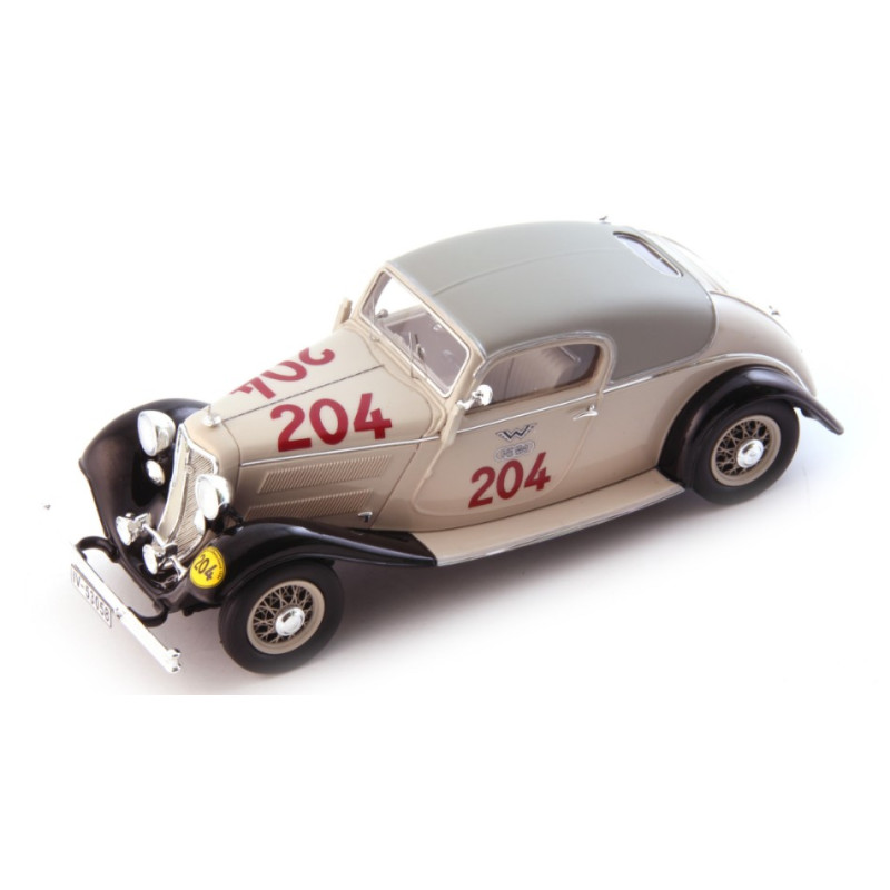 1:43 Autocult Wanderer W22 2.000 km Durch Deutschland 1933 Grigio Chiaro