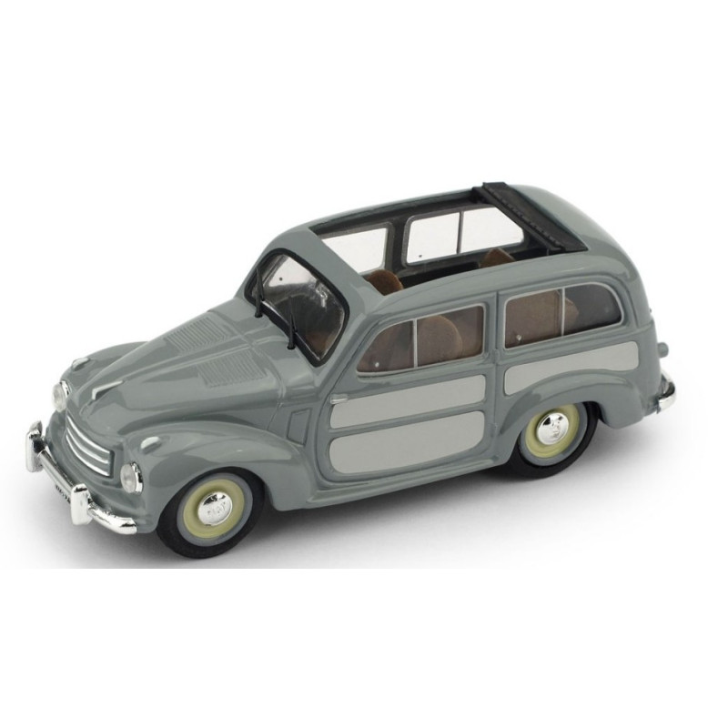 1:43 Brumm Fiat 500 C Belvedere Aperta 1951 Grigio