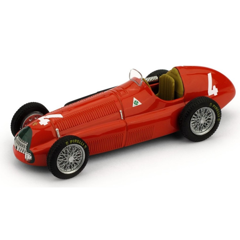 1:43 Brumm Alfa Romeo 158 REG Parnell 1950 N4 3rd Britain GP LIM.70 PCS