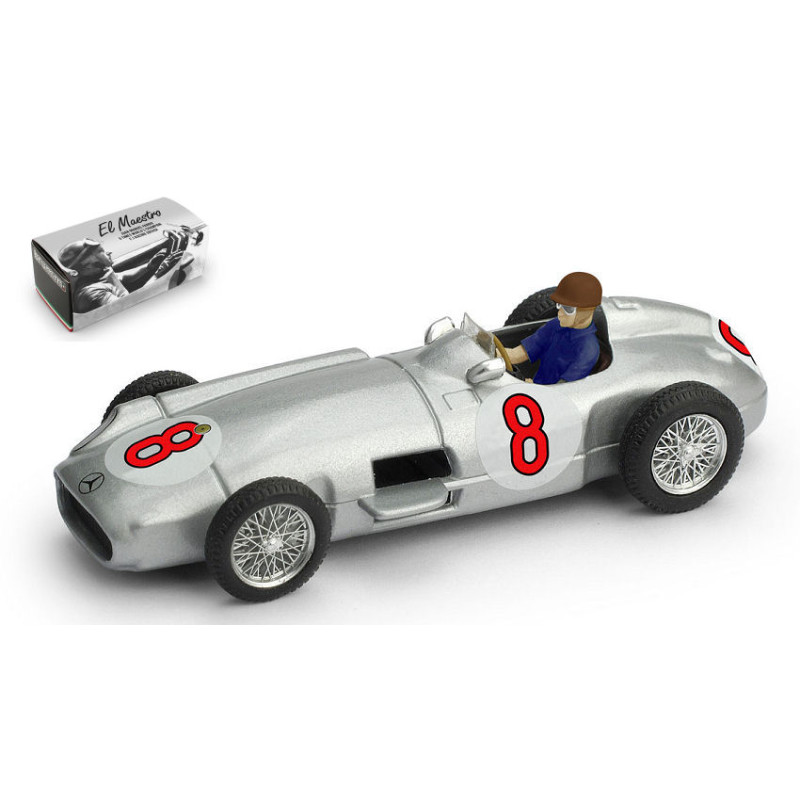 1:43 Brumm Mercedes J.m.fangio 1955 N8 Winner Dutch GP World Champion W/pilote