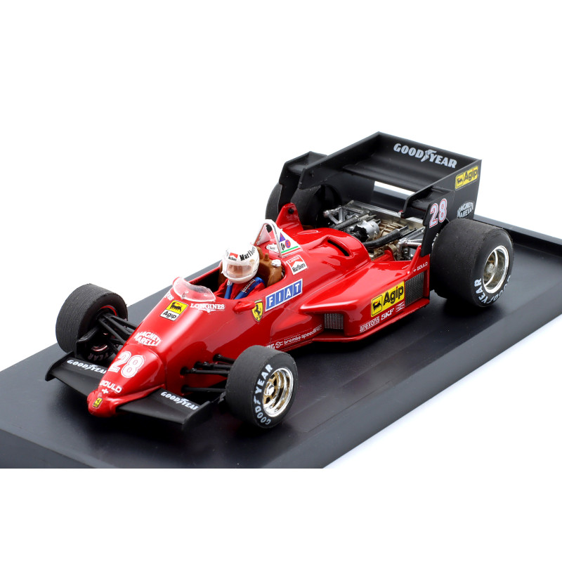 1:43 Brumm Ferrari 126 C4 R.arnoux 1984 N28 W/pilote